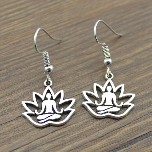 Lotus Buddha Earrings