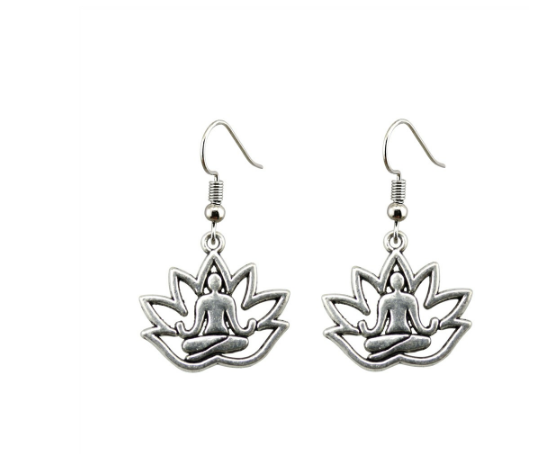 Lotus Buddha Earrings