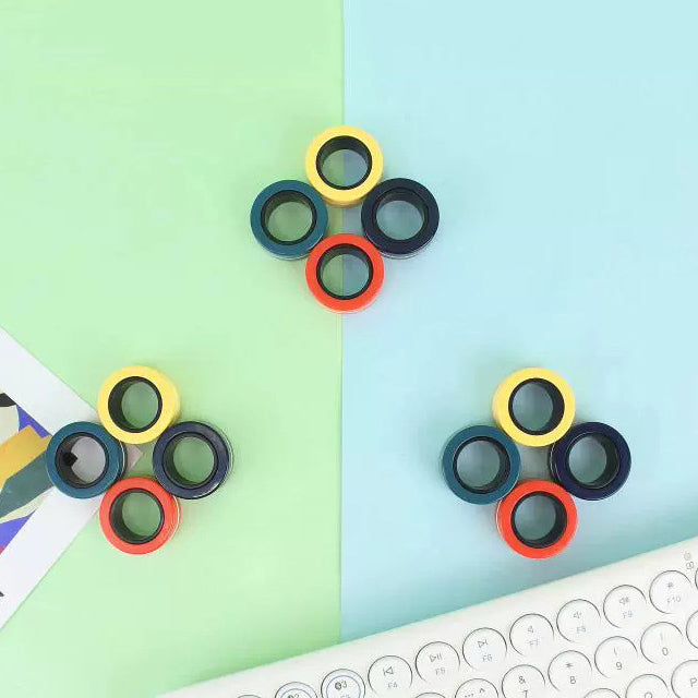 Fidget Harmony: Magnetic Rings