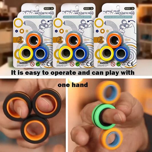 Fidget Harmony: Magnetic Rings