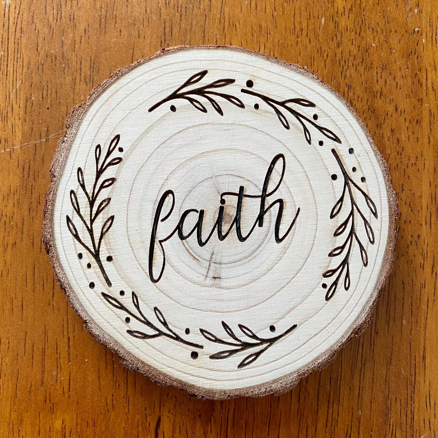 Engraved Serenity Wood Coaster Set