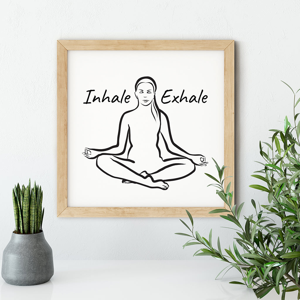 Meditation Wall Art - Inhale Exhale