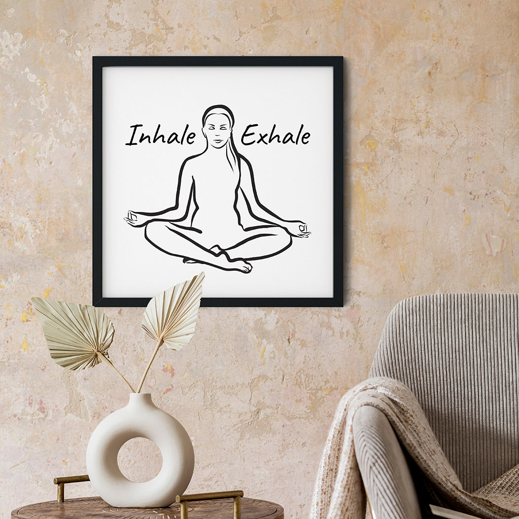 Inhale Exhale Wall Art. Inhale Exhale Print for Pilates 