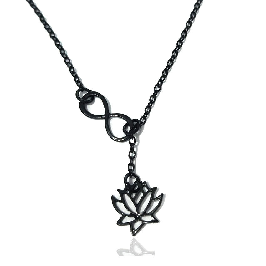Simple Flower Flower Hollow Lotus Necklace