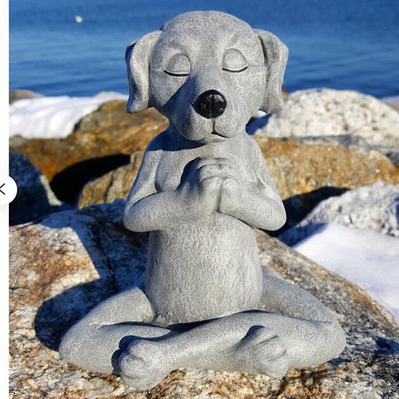 Dog Buddha Meditation Dog Statue Zen Statue Decoration