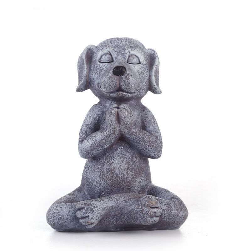 Dog Buddha Meditation Dog Statue Zen Statue Decoration