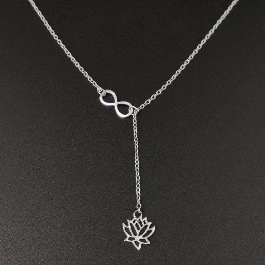 Simple Flower Flower Hollow Lotus Necklace