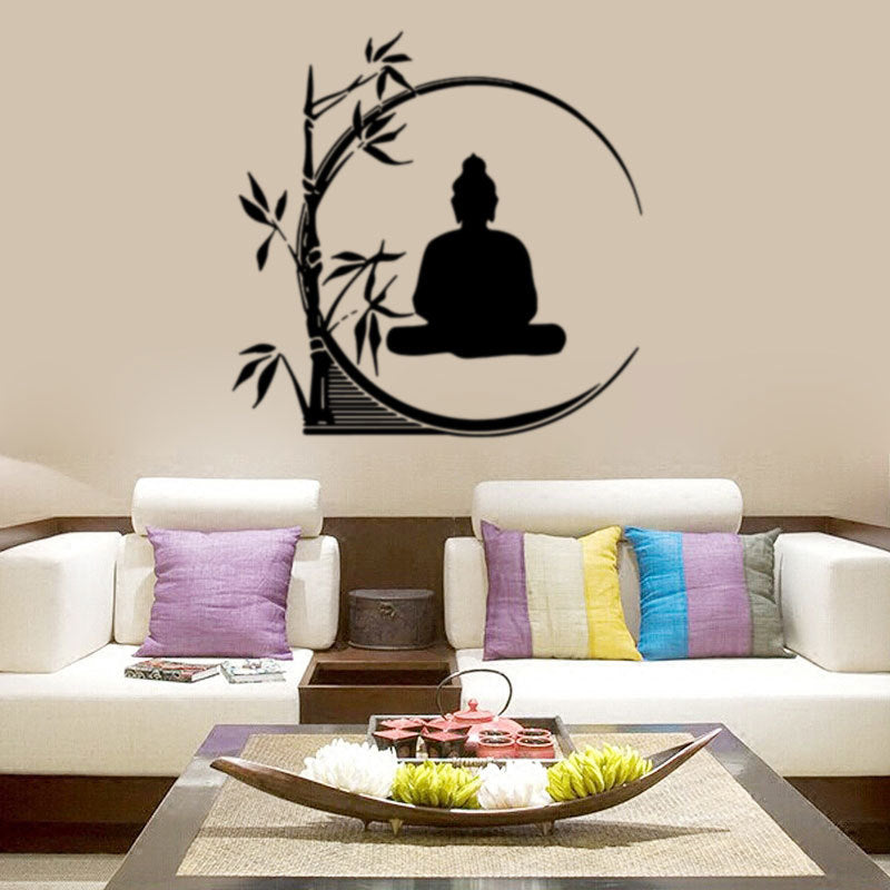 Bamboo Buddha Wall Sticker