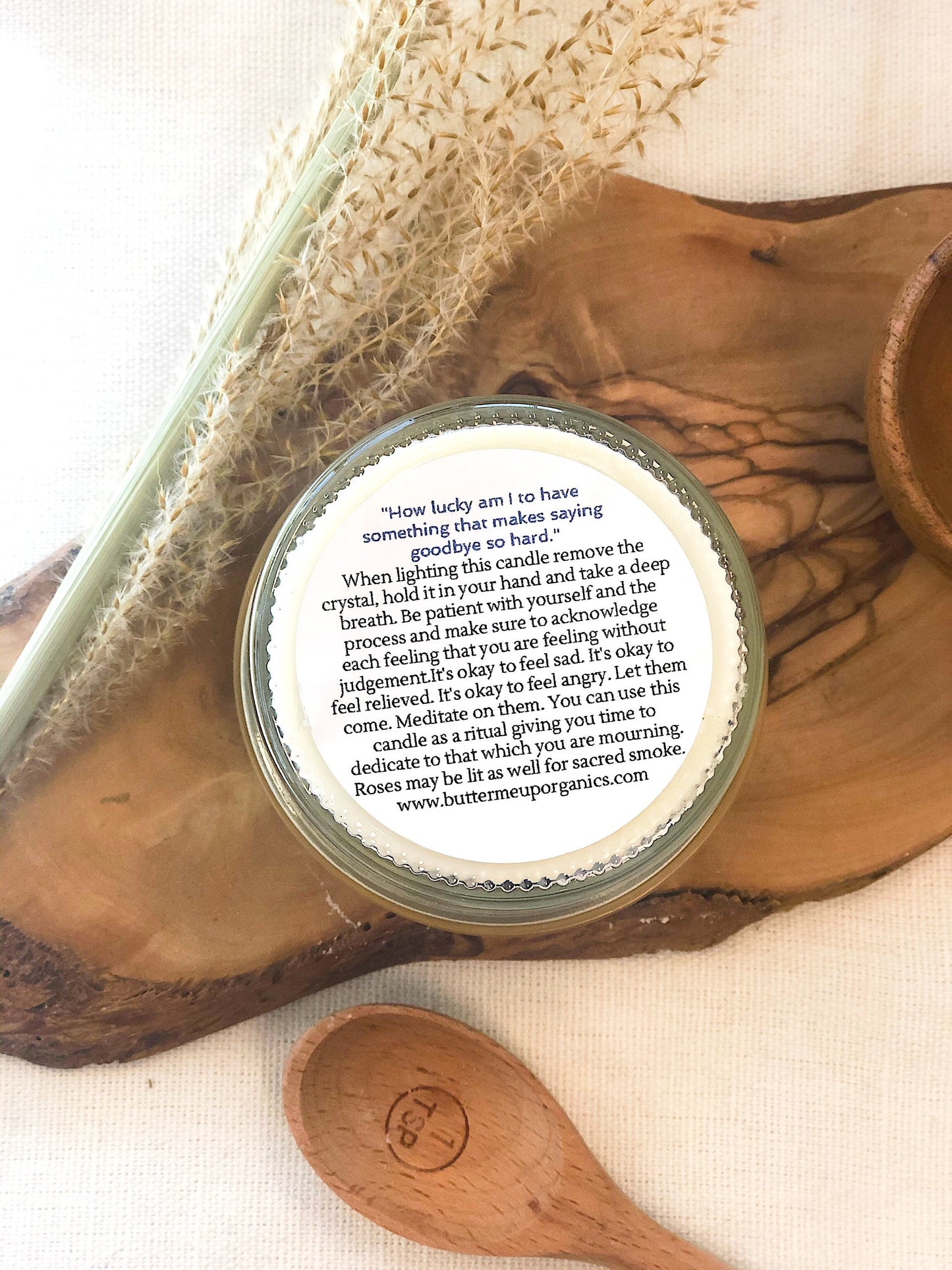 Healing Light: Grief Soy Candle