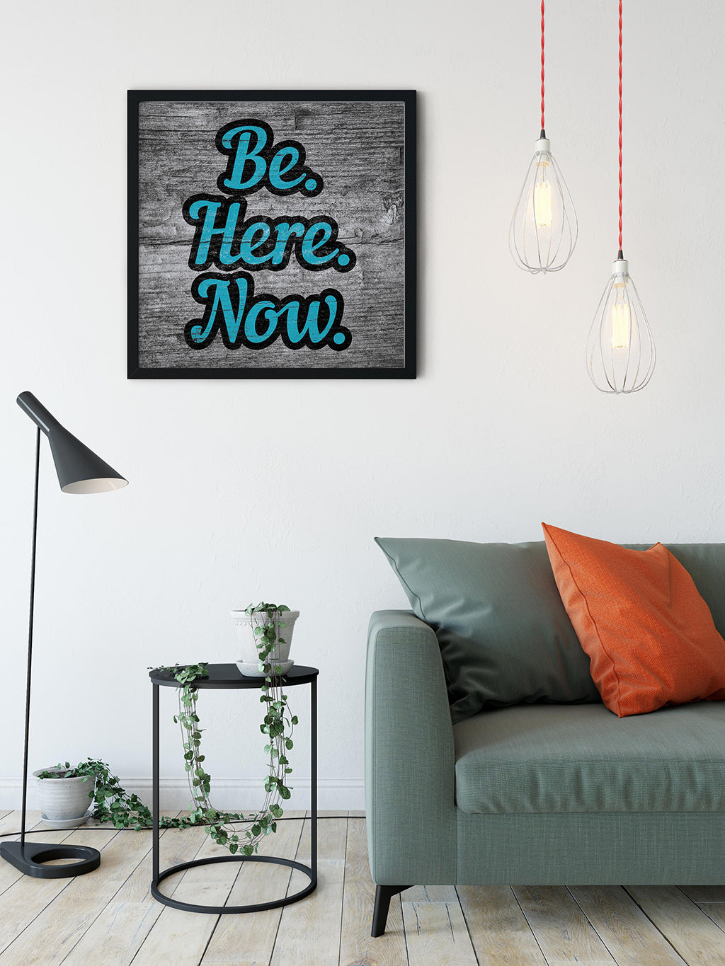 Meditation Wall Art - Be. Here. Now.