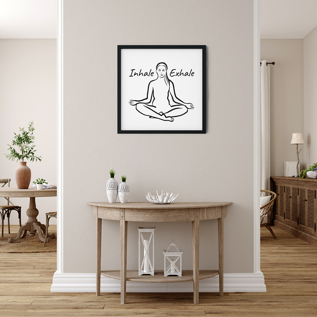 Meditation Wall Art - Inhale Exhale